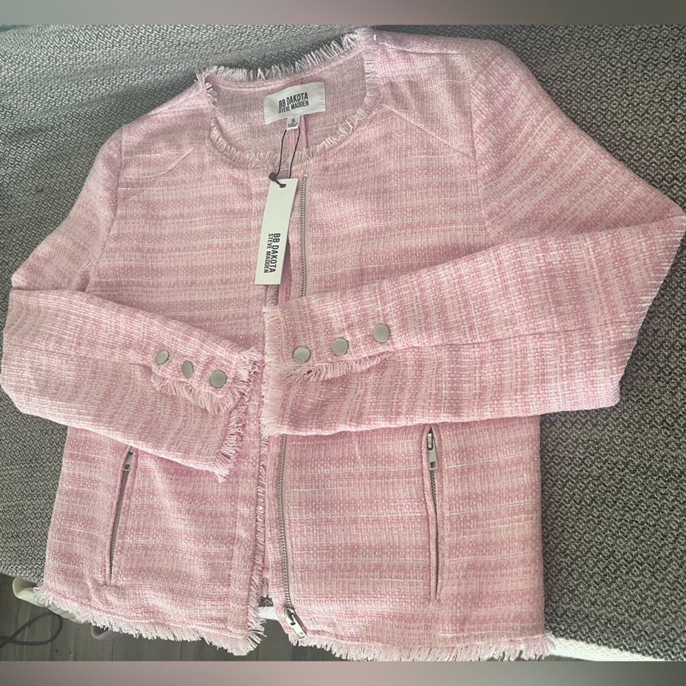 New tweed blazer Steve Madden Light Pink  S